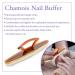 Chamois Buffer & Buffing Cream - Shine Dull Nails Softens Cuticles Fill & Repair Lines | 1.75 Oz Set - Buy Online on GoSupps.com