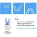 Ultrasonic Automatic Toothbrush Ultrasonic Electric Toothbrush and Teeth whitening kit 30'' Automatic Timer Wireless Charging Toothbrush Washable Travel Home Dual-use (White) - Buy Online on GoSupps.com