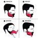 Harlington Group Beard Shaping Tool + Nose Hair Scissors Combo - Men's Facial Hair Styling Kit for Perfect Curve Cut Edging, Neckline, and Goatee Beard - Buy Online on GoSupps.com