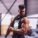 SZKANI Men's Skull Print Sleeveless Fitness Vest Tank Top - Black (Single Dumbbell) - Buy Online on GoSupps.com