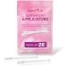 Nieteyrue 20-Packs Suppository Applicators for Women Disposable Individually Wrapped Fit to Size 00 Cap-sules and Many Shapes of Suppositories Tablets Feminine Care Applicators 1 Count (Pack of 20)