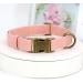 Didog Soft Leather Dog Collar - Durable & Adjustable Pink Collar for Medium & Small Dogs (Neck Size 13-21) | Quick Lock Metal Buckle - Buy Online on GoSupps.com