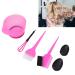 Professional Hair Dyeing Kit with Brush Mixing Bowl & Ear Covers - Portable Salon Tools (Pink) - Buy Online on GoSupps.com
