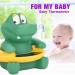 Baby Bath Thermometer - LED Temperature Display Floating Cute Animal Toy (Green Alligator) - Buy Online on GoSupps.com