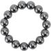 Terahertz Stone Bracelet for Blood Circulation | 14mm Round Pearl Chain for Men & Women | Safe & Comfortable Wear - Buy Online on GoSupps.com