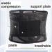 Adjustable Black Back Bandage & Support Belt for Pain Relief - Lumbar Support for Lifting Sciatica Scoliosis & Herniated Disc - Buy Online on GoSupps.com