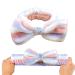 Mom Gifts SPA Headband - Soft Coral Fleece Bow Decoration Makeup Headband for Women - Perfect Mother's Day Gift (Purple White) - Buy Online on GoSupps.com