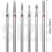 Lusofie 6 Pcs Diamond Carbide Nail Drill Bits Set - Professional Cuticle Remover Kit for Nails - 3/32 Safety Clean Dead Skin Tool - Buy Online on GoSupps.com