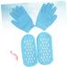 VINTORKY Spa Gel Socks Gel Gloves and Socks Moisturizing Heel Socks Dry Skin Gloves Socks for Women Spa Gel Gloves Moisturize Gel Socks for Moisturizing Women Spa Socks Ladies Gloves Hand 21.00X10.50X3.00CM - Buy Online on GoSupps.com