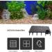 Movoja 8-Piece Aquarium Floor Mat & Filter Plate - Easy Click System 15cm Black Gravel Filter Panels for Under Gravel Aeration - Buy Online on GoSupps.com