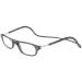 TBOC Reading Glass reading aid for men and women - diopters +3.50 gray version glasses with strength foldable adjustable trend woman man senior magnetic closure clip antiquity presbyopia +3.50 dioptria (1 Pack) gray