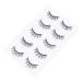 False Eyelashes 5 Pairs False Eyelashes Eyelash Cross Eye Lashes Cross Eyelashes Voluminous Eyelashes Hair Eye Lashes Handmade Eyelashes Cosmetic Eyelashes 3d Eyelashes Makeup Artificial Fiber black