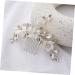 Didiseaon Rhinestone Flower Hair Comb Wedding Hair Comb for Bridal Rhinestone Hair Comb Bridal Hair Accessories Wedding Bridal Hair Comb Decor Tiara Pearl Crystal Veil White Bride - Buy Online on GoSupps.com