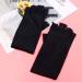 Solustre UV Protection Manicure Gloves - Anti-UV Half-Finger Nail Dryer Tools - 2 Pairs in Black for Salon & Home Use - Buy Online on GoSupps.com