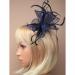 Arranview Jewellery Navy blue fabric fascinator on comb