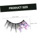 FRCOLOR 3 Pairs Fluorescent False Eyelashes Lashes with Color Lashes with Glitter Colored Lashes Glitter Lash Extensions Glitter Lashes Long Fake Eyelash Slim High-grade Fiber Sequins 3d - Buy Online on GoSupps.com
