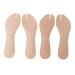 2 Pairs Flip Flop Insoles PU Leather Flip Flop Cushion Insoles Soft Shockproof Adhesive Flip Flop Pads Metatarsal Foot Pad for Flat Sandals High Heels (L)