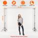 Adjustable 10Ft Wide Backdrop Stand Kit with Clamps and Carry Bag - Photo Video Studio Background Support System 6.5X10Ft - Buy Online on GoSupps.com