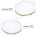  POPETPOP POPETPOP 1Pc Round Palette Golden Makeup Tray Nail Gel Nail Art Supplies Christmas Nail Art Supplies Makeup Mixing Tray White Color Plate Resin Crack - Buy Online on GoSupps.com