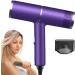 Ionic Hair Dryer Fast Dry Ionic Hair Dryer | High-Speed Blower Hair Dryer Travel Lightweight Hair Blow Dryer for Hotel Household Dormitory Haoying US Purple - Buy Online on GoSupps.com