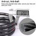 NDakter 4 Feet Bike Lock Cable - High Security 5 Digit Resettable Combination Coiling Bicycle Lock - Heavy Duty Anti Theft with Mounting Bracket - 1/2 Inch Diameter Black - Buy Online on GoSupps.com