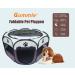 Gommle Portable Pet Playpen for Small Pets | Indoor/Outdoor with Carrying Case | Waterproof Bottom & Removable Zipper Top | S (28.7 x 28.7 x 16) - Brown - Buy Online on GoSupps.com