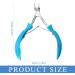 Cuticle Nippers Cuticle Cutter Non-Slip Handle Cuticle Trimmer Remover Tools Stainless Steel Sharp Nail Clippers for Fingernails and Toenails Blue - Buy Online on GoSupps.com