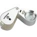 Pineapple 30X Jewelers Loupe Magnifier with Light | Foldable Pocket Magnifying Glass for Jewelry, Gems, Diamonds, Plants, Coins | Metal Frame - Buy Online on GoSupps.com