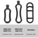 Feliciay 11-Piece Bicycle Stretch Rubber Rings - 360 Adjustable LED Bike Light Holder & Bracket - Buy Online on GoSupps.com