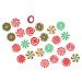 PRETYZOOM 24 Sheets Christmas Candy Decorations Ribbons Xmas Candies Xmas Ornaments Window Decorative Stickers