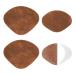 Shoe Heel Repair 2 Pair Self-Adhesive Heel Hole Patch for Back of Sports Shoes Shoe Heel Repair Kit Soft and Durable (Color : Brown)