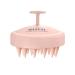 Heeta scalp massage brush head massage brush with soft silicone bristle hair massage brush for hair care relax your scalp hair massage for men women children meat pink 07-meat pink