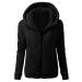 Peigen Women's Hoodies Sweatshirts Fall Winter Warm Lamb Wool Coat Casual Long Sleeve Zip Up Fleece Jacket with Hood X-Large 00 # Black
