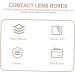 Kichouse 4-Box Care Box for Colored Contact Lenses | Contact Lens Containers with Mirror | Travel-Friendly Eye Care Organizer - Beige 6.5x4.5x2cm - Buy Online on GoSupps.com