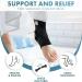 Actesso Ankle Support Sleeve with Strap - Ultimate Support for Weak Ankles, Sprains & Sports Injuries - Men & Women - Left or Right - M (1 Pack, Black) - Buy Online on GoSupps.com