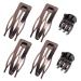 NYK 24 Pieces Double Grip Hair Clips Metal Snap Hair Clips Hair Barrettes for Hair Making  Salon Supplies (Metal Gray)