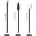 200 Pcs Disposable Mascara & Lip Wands Set with Organizer Box - Black Eyelash Brushes, Lipstick Applicators, and Micro Makeup Brushes for Extensions - Buy Online on GoSupps.com
