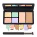 6 Colors Correcting Concealer Palette  Makeup Cream Contour Palette with Brush  Contouring Foundation Highlighting Concealer Palette for Conceals Dark Circles  Redness  Acne  Blemish