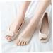 4 Pairs Split Toe Socks - Metatarsal Pads & Toeless Grip Socks for Women | Comfort & Style for Chunky Heels & Kitten Heels - Buy Online on GoSupps.com