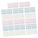 Healeved 30 Sheets Press on Sticky tabs Nail Stickers Nail Flakes Nail Glue Jelly Stickers Sticker tabs Gel Press on Nail Glue Adhesive Sticker Blue Glue Nail Art Stickers