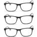 MMOWW 3-Pack Reading Glasses for Men & Women | Anti-Blue Light Computer Glasses with Spring Hinges (Gray 2.0x) - Shop Internationally - Buy Online on GoSupps.com