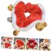 Beavorty 1Pc Christmas hair tie xmas elastic hair rope christmas seasons scrunchies christmas ponytail holders xmas scrunchies with bell holiday hair ties child coral fleece trumpet manual - Buy Online on GoSupps.com