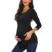 Love2Mi Maternity Short Sleeve Pregnancy T-Shirt - Summer Tunic in Black, Size Large - Buy Online on GoSupps.com