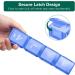 BUG HULL XL 4 Times a Day Pill Organizer - 7 Day Weekly Pill Box for Vitamins & Supplements (Royal Blue) - Buy Online on GoSupps.com