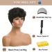 Black Pixie Cut Wig for Women - Short Curly Layered Synthetic Hair Wigs - Buy Online on GoSupps.com