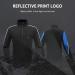 Wantdo Men's Winter Cycling Thermal Jacket - Windproof & Waterproof Fleece Windbreaker - Reflective - Large - Blue - Buy Online on GoSupps.com