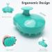 FREATECCH CHAUT Massage Brush - Wet & Dry Shampoo Brush for Scalp Peeling Head Massage & Healthy Hair Growth - Silicone Ridge Care - Classic Green - Buy Online on GoSupps.com