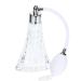POPETPOP Perfume Bottle Vintage Style Empty Perfume Vintage Perfume Crystal Decor Portable Small Perfume Spray Bottle Vintage Decor Dispenser Essential Oil Travel White Glass 15x8cm White