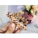 YOEMAYUNER Checkered Hair Claw Clips - Set of 3 Fashionable Retro Clamps for Women and Girls - Buy Online on GoSupps.com