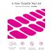 Buy Semi Cured Gel Nail Strips - Classic Hot Pink | 20 PCS Gel Nail Stickers | Salon Quality & Easy to Use | UV Light Required - Buy Online on GoSupps.com